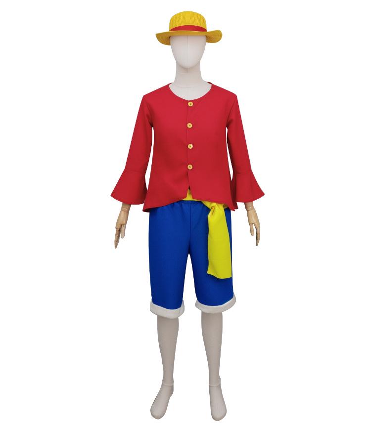 Костюм для косплея One Piece Luffy Live-Action для взрослых и детей