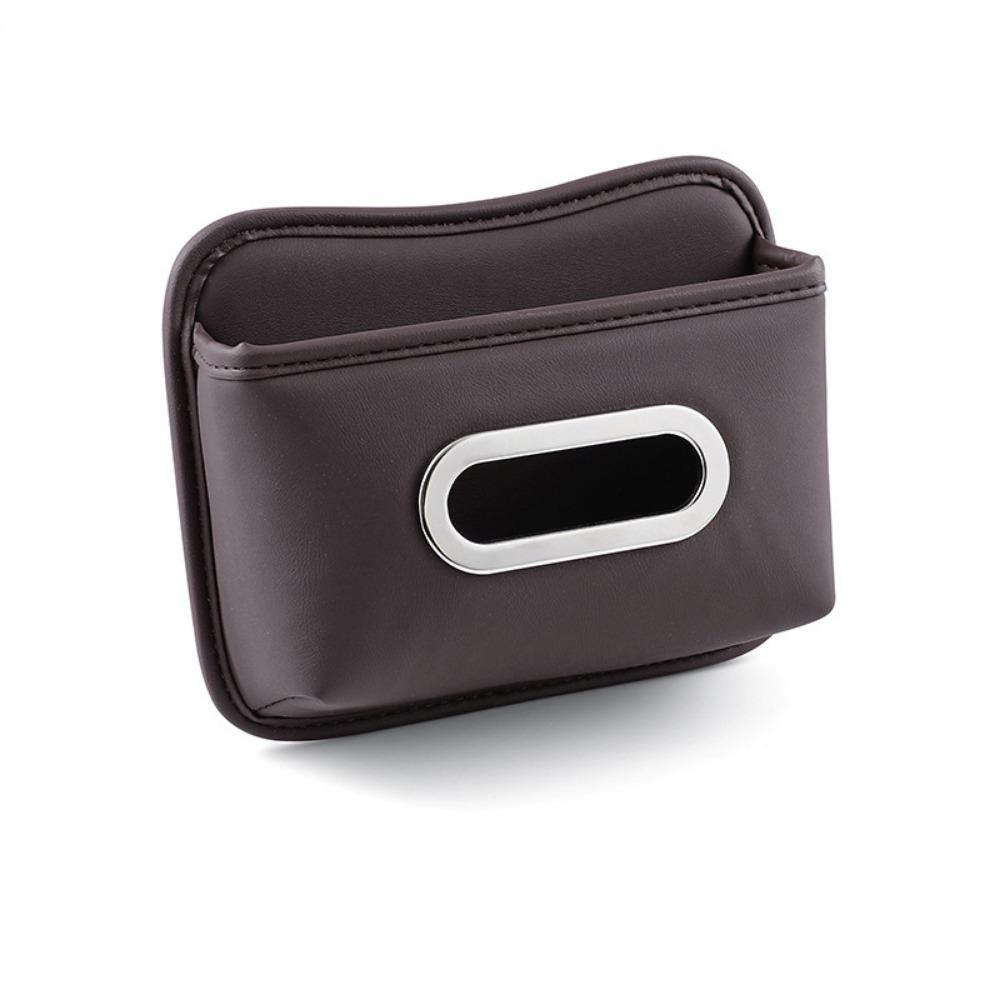 Липкий дизайн Автомобильный органайзер для салфеток на спинку сиденья Большая вместимость Кожаный органайзер для салфеток в автомобиль Путешествия