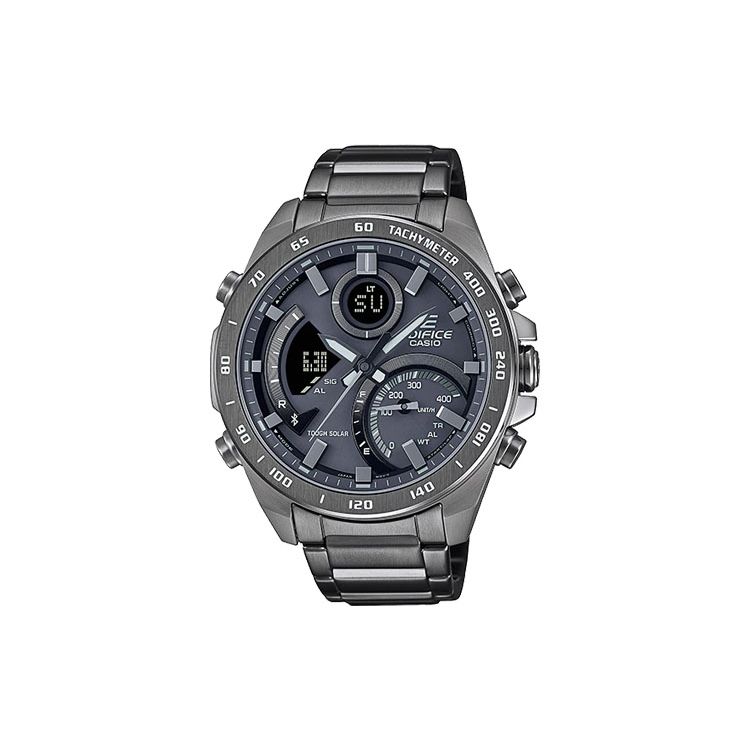 Casio Edifice Серия подключения к смартфону На солнечной батарее Bluetooth Беспроводной Двойной светодиодный Таймер обратного отсчета Кварцевый механизм Часы Мужские часы ECB-900MDC-1A