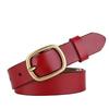 Womens Second Layer Leather Belt With Metal Buckle For Jeans And Skirts Spring Summer Accessory