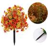 1PCS  UV-Resistant Artificial Straight Insert Flowers, Ball-Shaped Outdoor Daisy Eucalyptus Potted Plants Decor