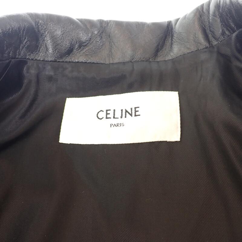 CELINE  2E134050O.38NO 38 Куртка косуха черная овчина Женская