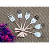 Set of 6 Copper Forks | Premium Handcrafted Flatware for Fine Dining | Rustic Copper Utensils