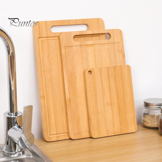 Разделочная доска из бамбука, утолщенная двухсторонняя разделочная доска для мяса и овощей, кухонная разделочная панель с вертикальным хранением, защита от плесени и фруктов