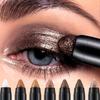 2 In 1 Pearlescent Eyeshadow Stick Eyeshadow Pencil Waterproof Glitter Matte Eyeshadow Makeup High Pigmented Eyelid Under Crease Eyeshadow Pen