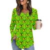 Women's Long Sleeve Tunic Loose Tops Casual Oversized Tops Pleated Tunic Button Down Casual Women's Print Tops