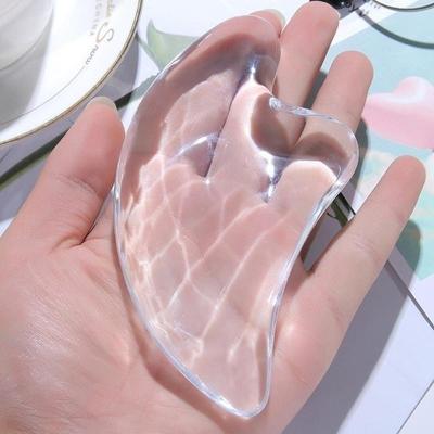 Кристаллический скребковый массажный инструмент для массажа лица, доска Гуаша, ультра гладкие края, инструменты для массажа лица