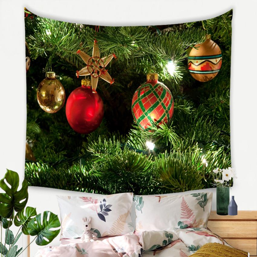 Рождественский новогодний декор, гобелен, гобелен со свечой, настенный художественный гобелен, декор для спальни, домашний декор для гостиной, подарок на Новый год