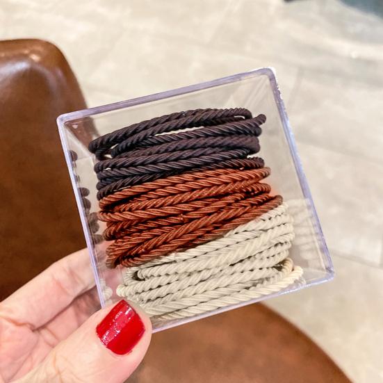 50 шт. эластичные резинки для волос без повреждений, простые стильные держатели для хвостиков, тонкие толстые аксессуары для волос для девочек