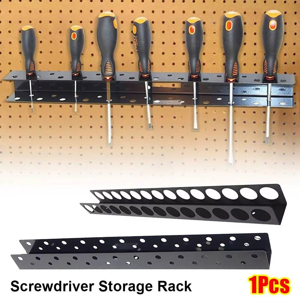 1 шт. Стальная стойка для хранения отверток, настенный органайзер для плоскогубцев, держатель, органайзер для аппаратных инструментов