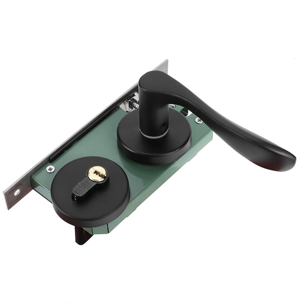 Space Aluminum Door Lock Set KeyedLocking Door Handle Lever Hardware Accessory for Indoor Door