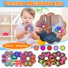Flower Shaped Rotating Pop It Fidget Toy with Multiple Bubbles Stress Relief Sensory Spinner for Kids and Adults Durable Material