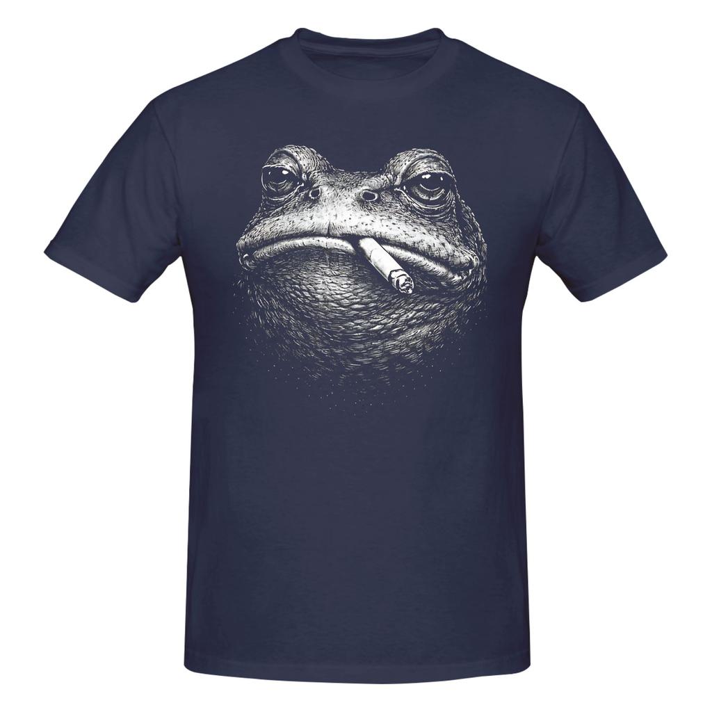 Piece Smoking Frog Meme Graphic Funny Cotton TShirt Funny Frog Meme Tees Tops For Unisex