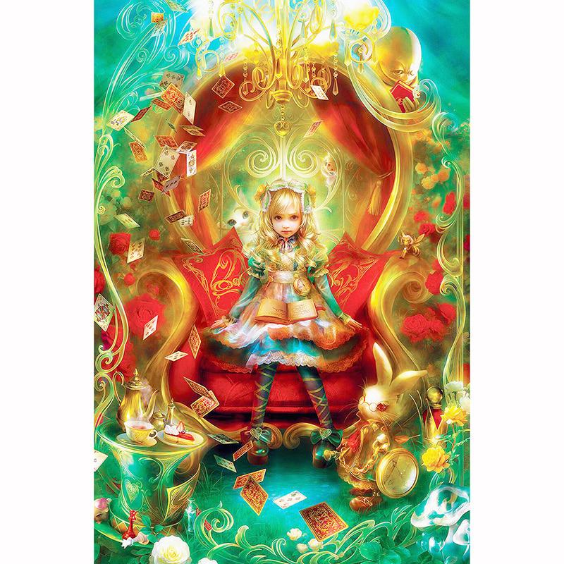 5D Diamond Embroidery Cross Stitch Cartoon Young Princess DIY Diamond Painting Diamond Mosaic Rhinestones Home Decor Love Gift