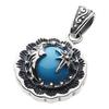 Подвеска Eagle Sky Blue Turquoise Silver p0445 [925 Accessories]