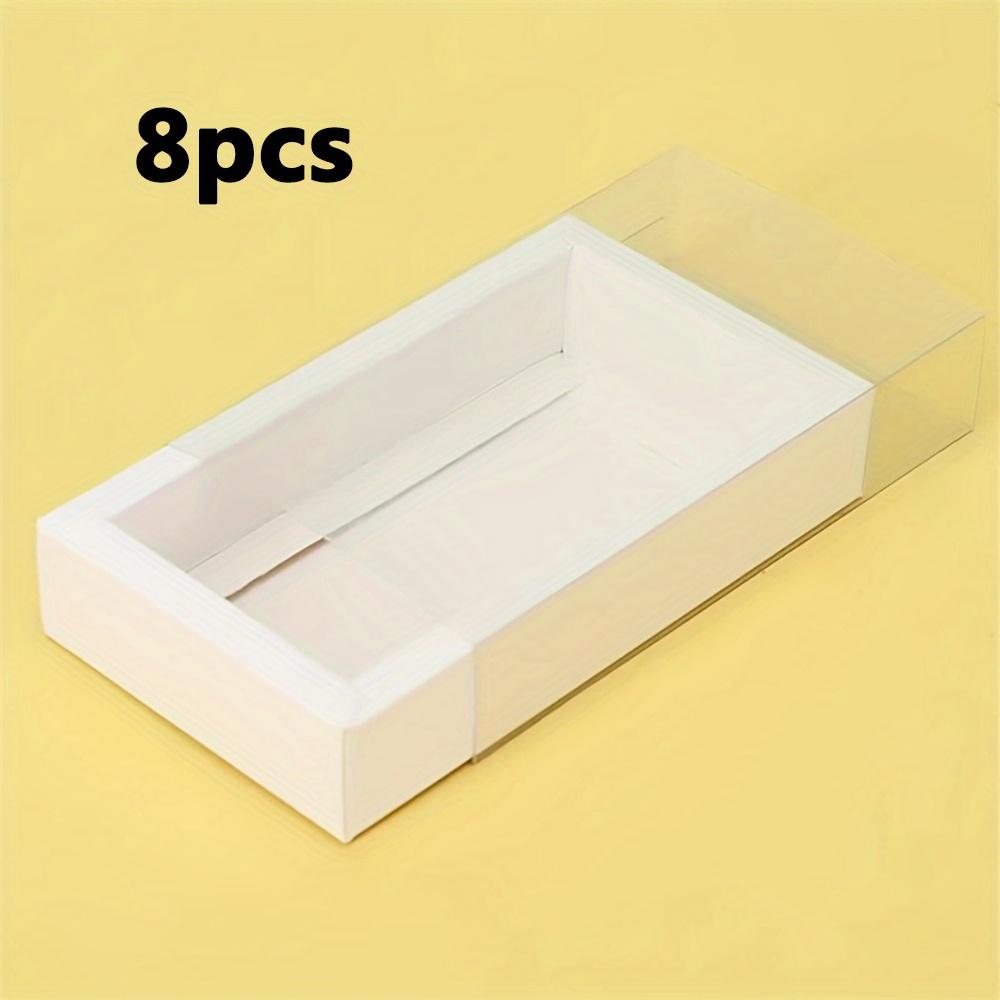 8 шт. выдвижных подарочных коробок, простые однотонные коробки из крафт-бумаги с окошком, праздничная упаковка для небольших подарков, коробки-ящики, подарочные коробки на день рождения, подарки невесте