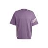 Originals Adicolor Neuclassics Tee With Three-Stripe Trim Crew Neck Men Tops Dark-Grey Violet IN4674