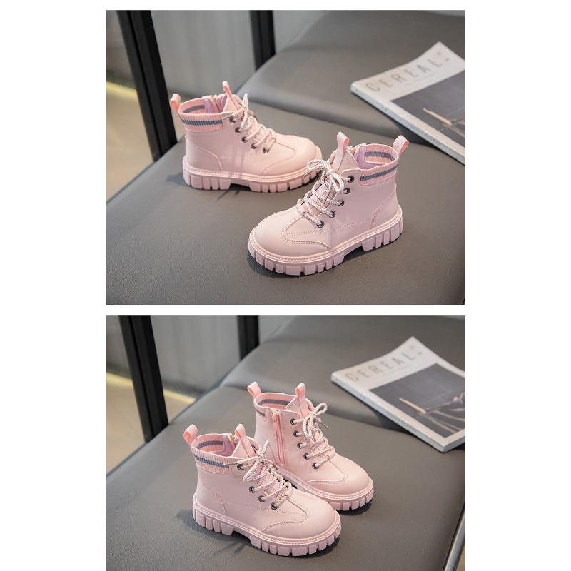 Новые модные ботинки Martin для мальчиков, детские повседневные ботинки с мягкой подошвой, короткие ботинки для детей среднего и старшего возраста, ботинки для начальной школы, одинарные ботинки