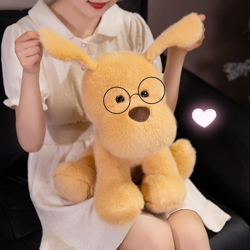Adorable Golden Retriever Plush Toy With Short Hair For Sleep Pillow And Playtime