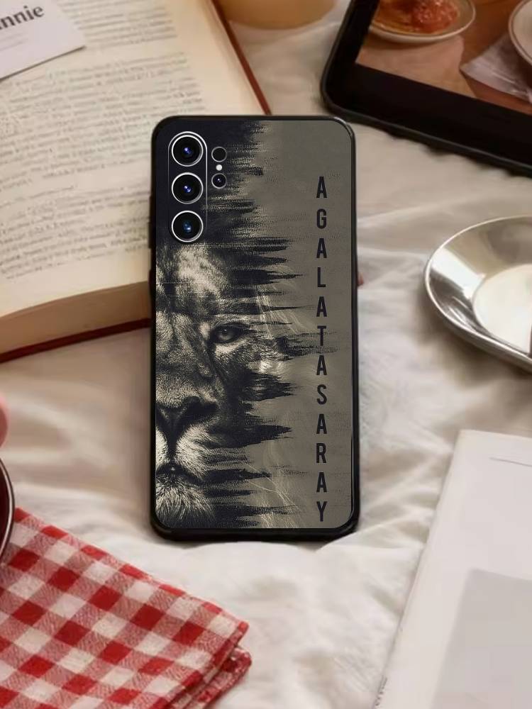 Классический чехол Galatasaray S-SK1905 для Samsung S26,S25,S24,S23,S22,S21,S20,Ultra,Plus,FE Черный мягкий чехол