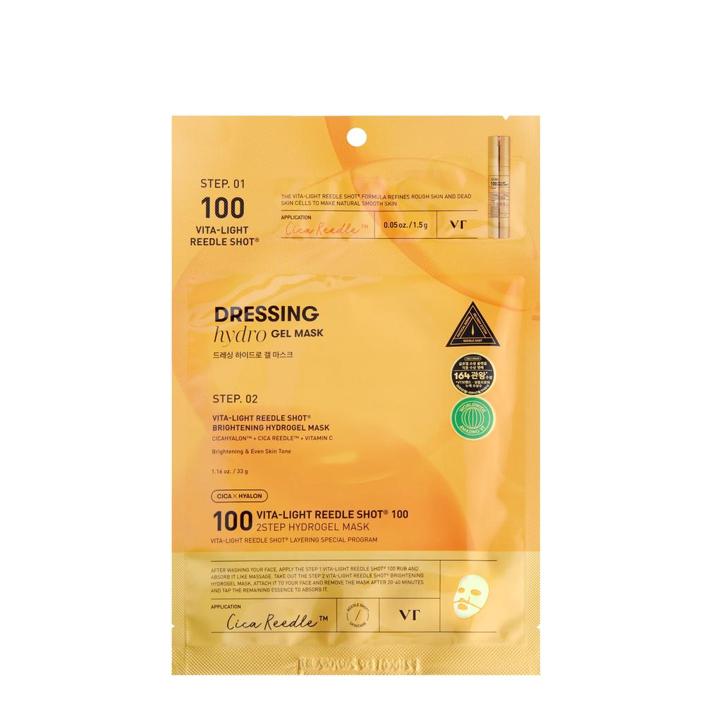VT COSMETICS Hydrop Reedle Shot 100hl 2-шаговая гидрогелевая маска(34,5 г), КОЛЛАГЕН, PRO CICA, VITA-LIGHT, корейская косметика, Kbeauty, образец