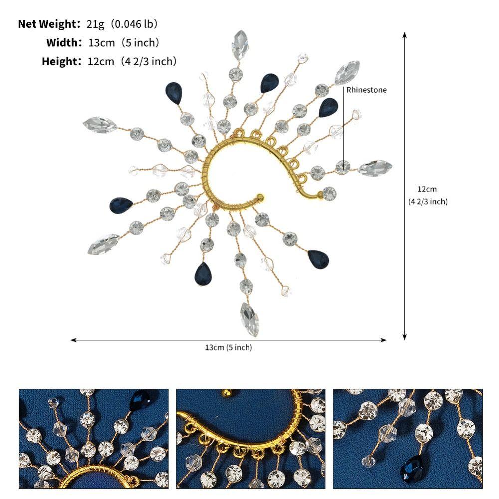 Fairy Pearl Flower Ear Cuffs Chic Rhinestone Ear Clips Fashion Butterfly Elf Ear Cuff Women