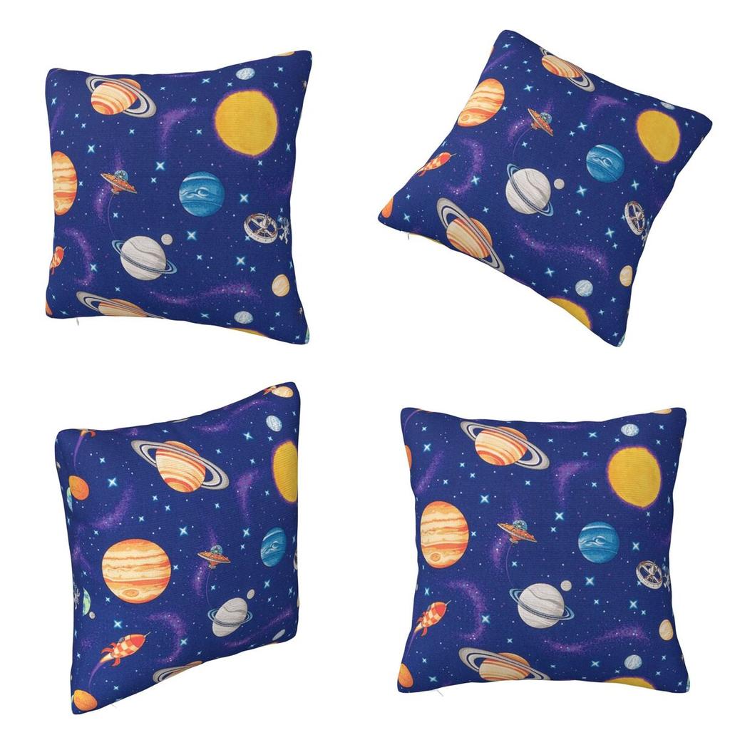 Солнечная Система Космос Планеты Вселенная Квадратная Наволочка Чехол для Подушки Наволочка Чехол для Декоративной Подушки для Дома Спальни Автомобиля