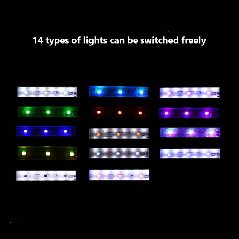 Аквариумный светильник с зажимом, водонепроницаемая USB-лампа с регулируемой яркостью мощностью 8 Вт и функцией памяти, полный аквариум