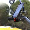 Bicycle Motorcycle Phone Holder 360 Rotation Aluminum Alloy Holder for 4-7 Inch Smartphone GPS 20-30mm Handlebar Mount