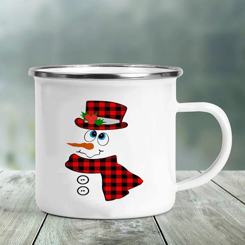 Лучший друг Печать Креативный Ретро Чай Сок Молоко Эмалированная Чашка Кофейная Кружка Вино Напитки Чашки Кемпинг Подогреваемая Посуда Для Питья Кружки Лучшие Подарки