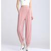 2022 New Summer Fashion Elastic High-WaistTrousers Woman Comfortable Long Ice Silk Pants Ladies Casual Loose Women's Harem Pants