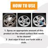 Non-Acid Wheel Cleaner Spray Eco-friendly Efficient Formula Car Wash Rim Cleaner Brake Dust Remover Wheel Cleaner