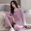 Island Fleece Pajamas Women'S Autumn And Winter Thickened Fleece Warm Coral Fleece Can Be Worn Outside Loungewear Set