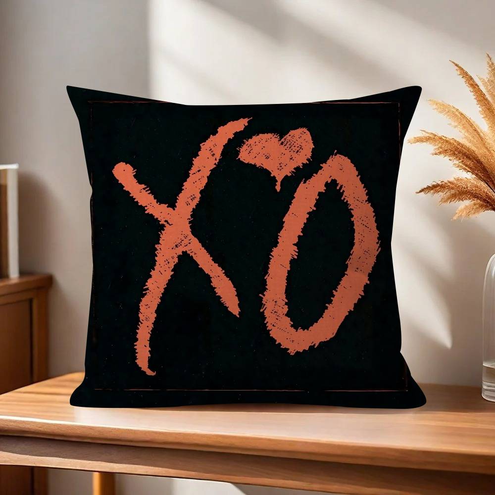 Rapper The Wweeknd X O album Pillow Cover for Bedroom Room and Living Room Sofa Decorative Cushion Cover