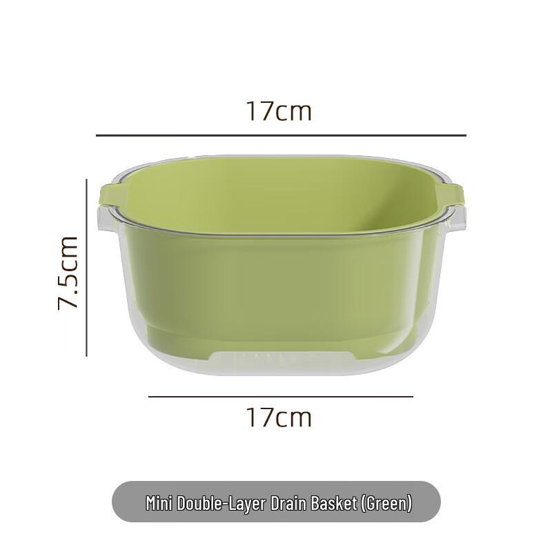 ZISIZ Double-Layer Kitchen Drain Basket