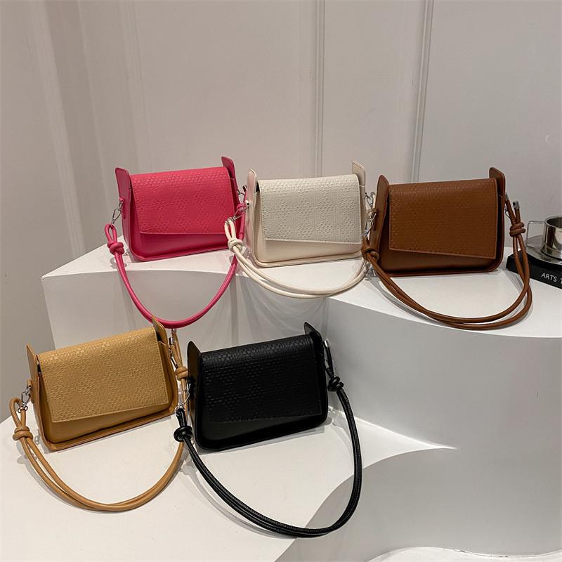 Small Sophisticated Square Tote Bag For Women With Textured Design And Pocket Phone