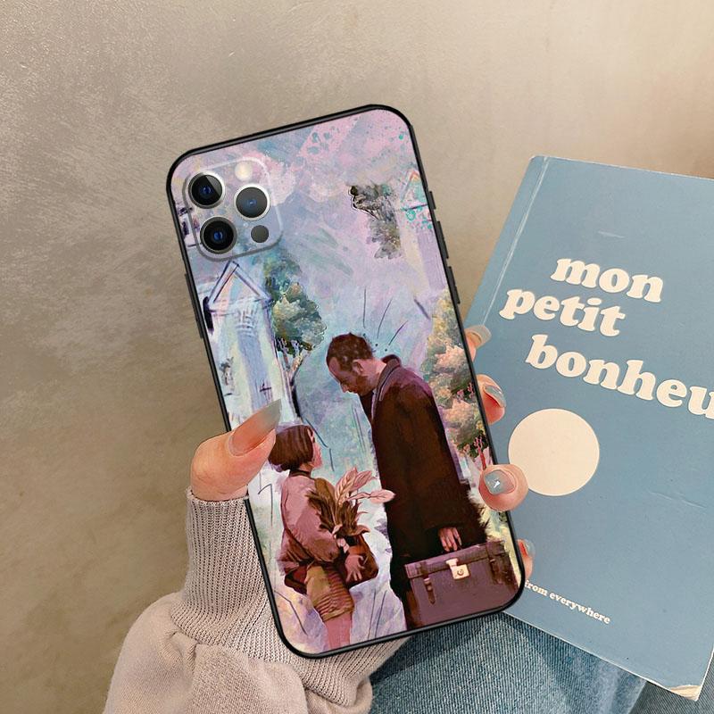 Retro Leon The Professional Case For iPhone 17 Air 16 15 14 13 11 12 Pro Max 13 mini XR 15 16 Plus 16e Back Cover Shell