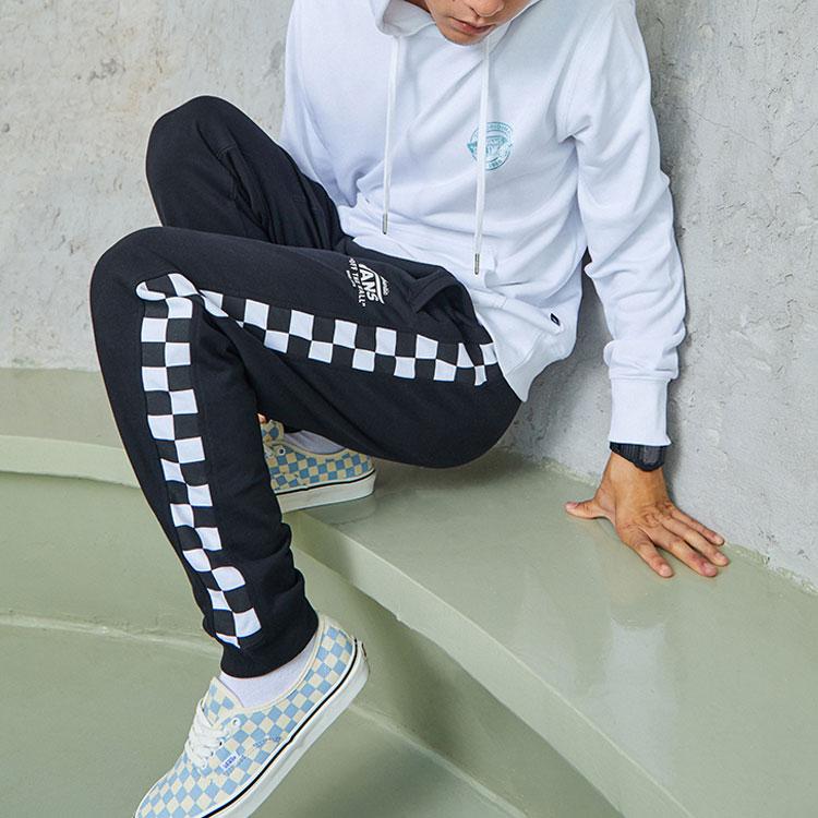 Vans Сзади Графический принт с логотипом Повседневный свитер с капюшоном Мужские толстовки Белый VN0A5H6VWHT