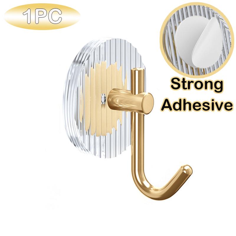 Роскошный акриловый настенный крючок, самоклеящаяся вешалка для полотенец для ванной комнаты, вешалка для пальто, задняя дверь, держатель для ключей, домашний декор
