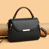 Retro Flap Handbag For Women, Color Contrast Crossbody Bag, Fashion Multi Layer Purse With Top Handle