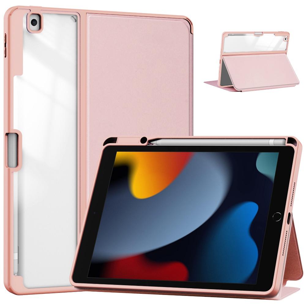Для iPad 10.2 Защитный чехол Прозрачная обложка-подставка со слотом для карандаша для iPad 7 8 9 Складная книжка-чехол