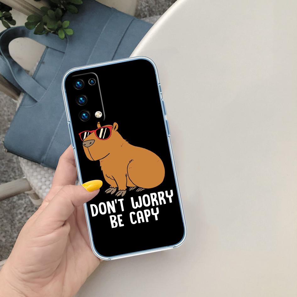 LO19 Cartoon  Capybara Case for Motorola E13 E15 E20 E22 E22I E22S E30 E32 E40 E7 E7I G Plus Power Play Stylus G22 G14