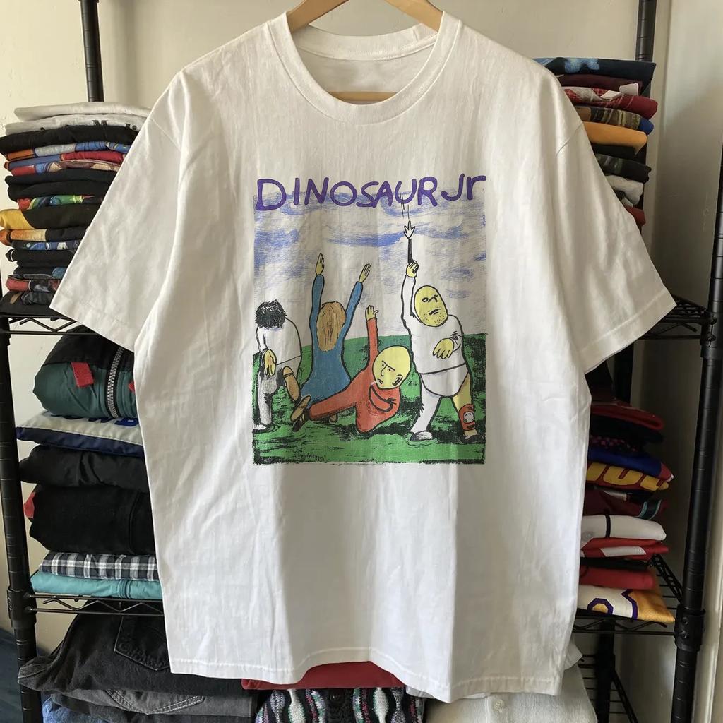 1994 Dinosaur Jr Выстиранная футболка Белая L
