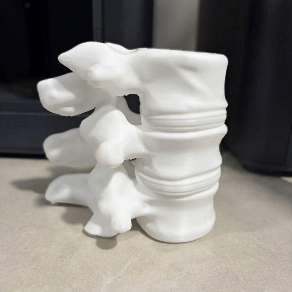 Funny Spine Vertebrae Pen Holder 3D Printed Simulation Spine Brush Holder Spine 3D Vase  Doctors