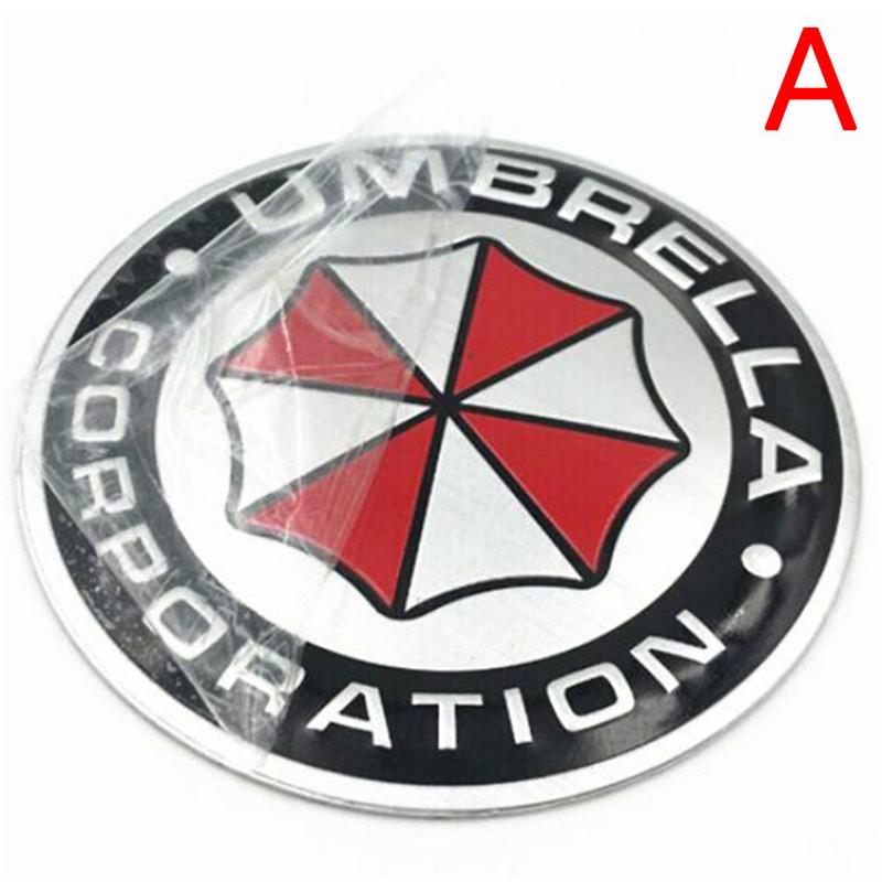 3D Aluminum Alloy Umbrella Corporation Resident Evil Decals Decorations Badge