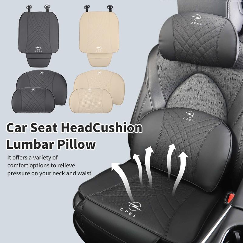 AAAYQ1 Car Seat Headrest Lumbar Support Neck Pillow Cushion Backrest For Opel Corsa Astra Insignia Vectra Zafira Meriva Mokka Grandlan