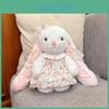Ear Cute Long Floral Dress Plush Rabbit Doll Toy For Room And Decoration Sofa