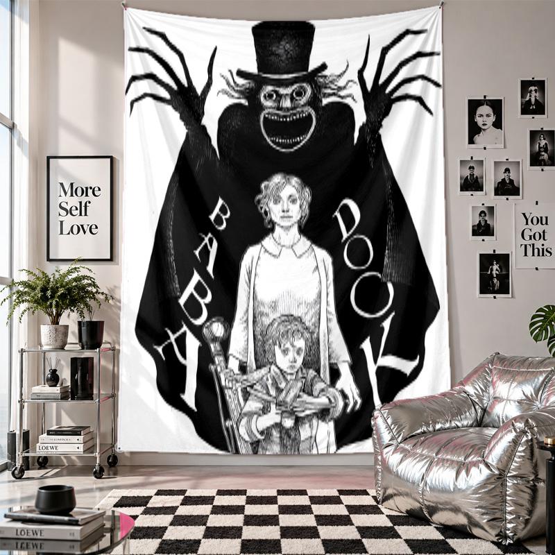 Wall TapestryThe Babadook Art Hanging Cloth Decorative Background Cover for Room Decoration