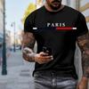 New Summer Men's Fashion T-shirt Personality Lodestone Printed Men's T-shirt Top