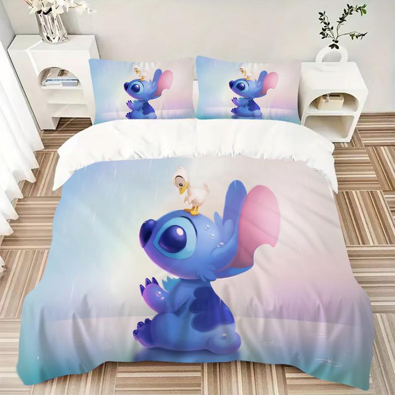 3Pcs Lilo Stitch Adventure Bedding Sets For All Sizes New 3D Printed Bed Cover Comforter Duvet Cover Pillowcase Bedroom Decoration